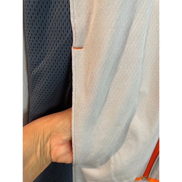 Under Armour Combine Training Mens Medium Full-Zip Jacket Grey/Orange - Picture 4 of 16